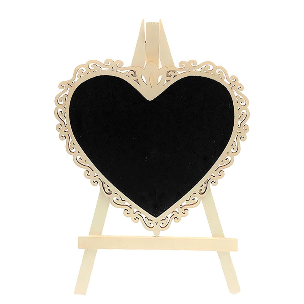 Angels Craft Chalkboard Easel in Heart Shape