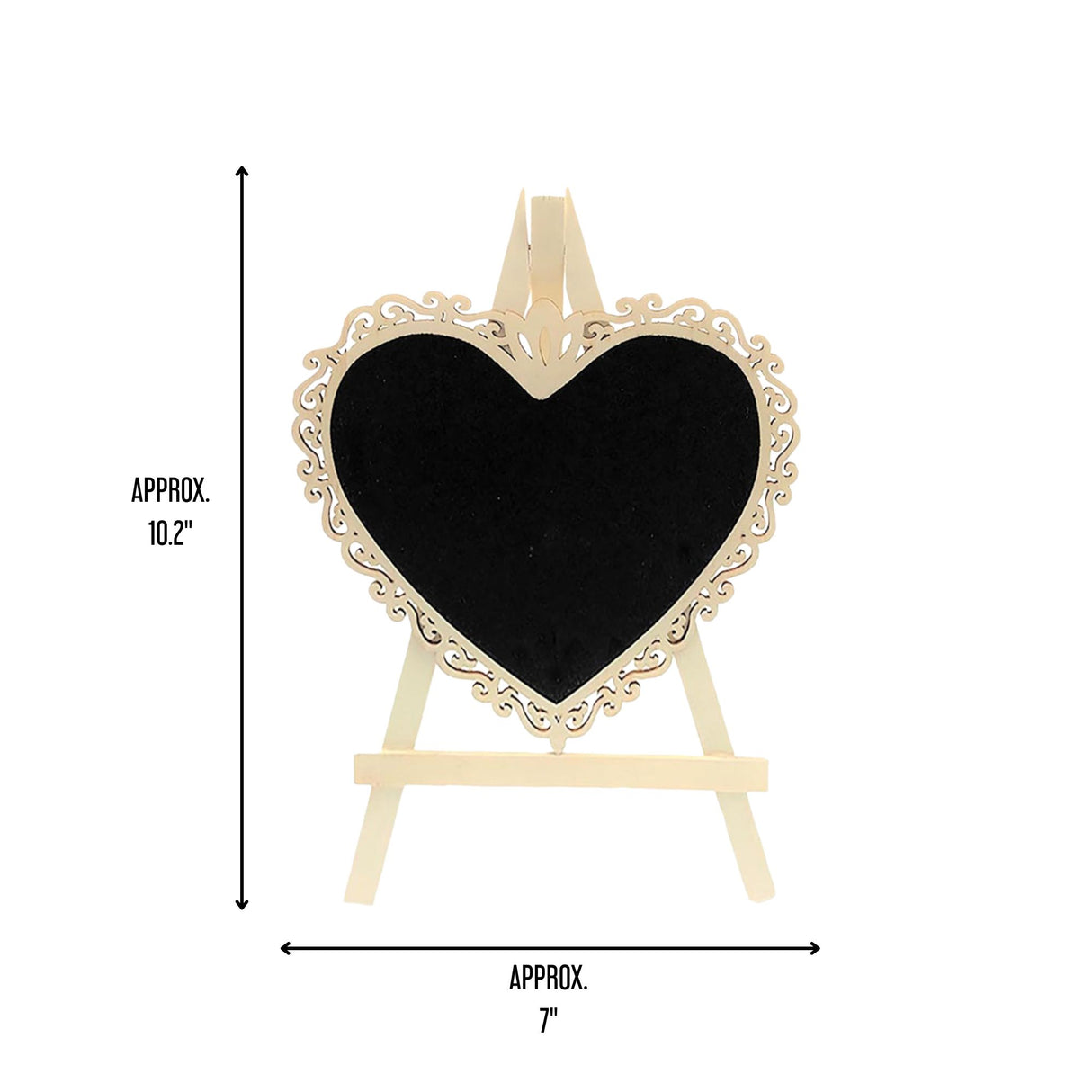 Angels Craft Chalkboard Easel in Heart Shape
