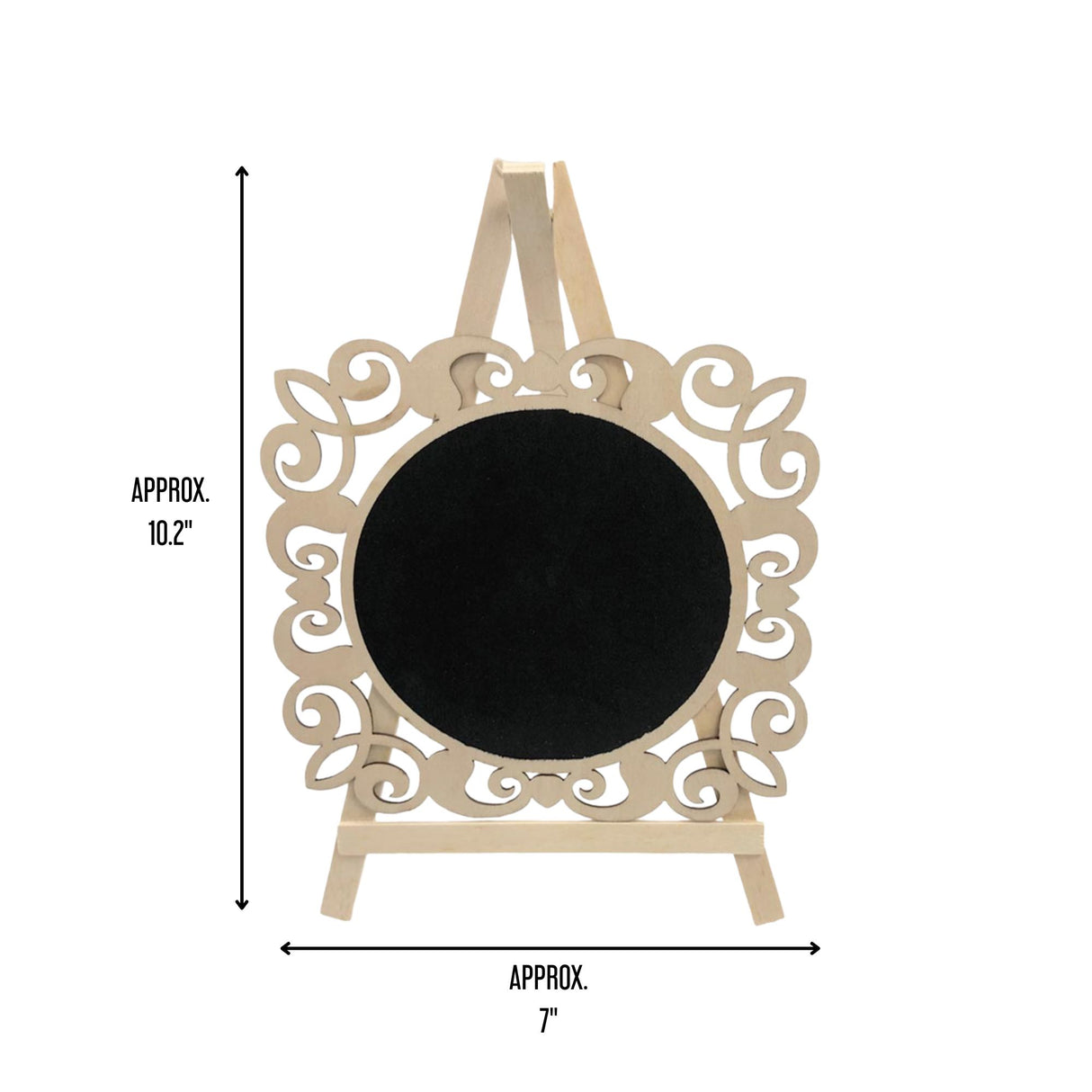 Angels Craft Chalkboard Easel in Round Shape