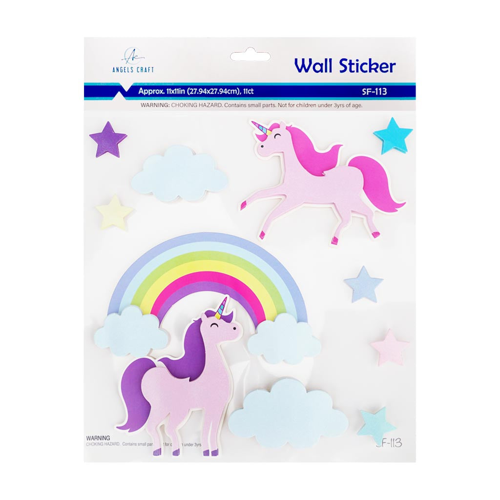 Angels Craft 3D Wall Stickers: Dreamy Unicorn