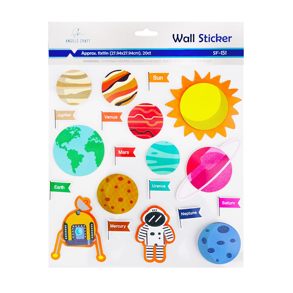 Angels Craft 3D Wall Stickers: Outer Space