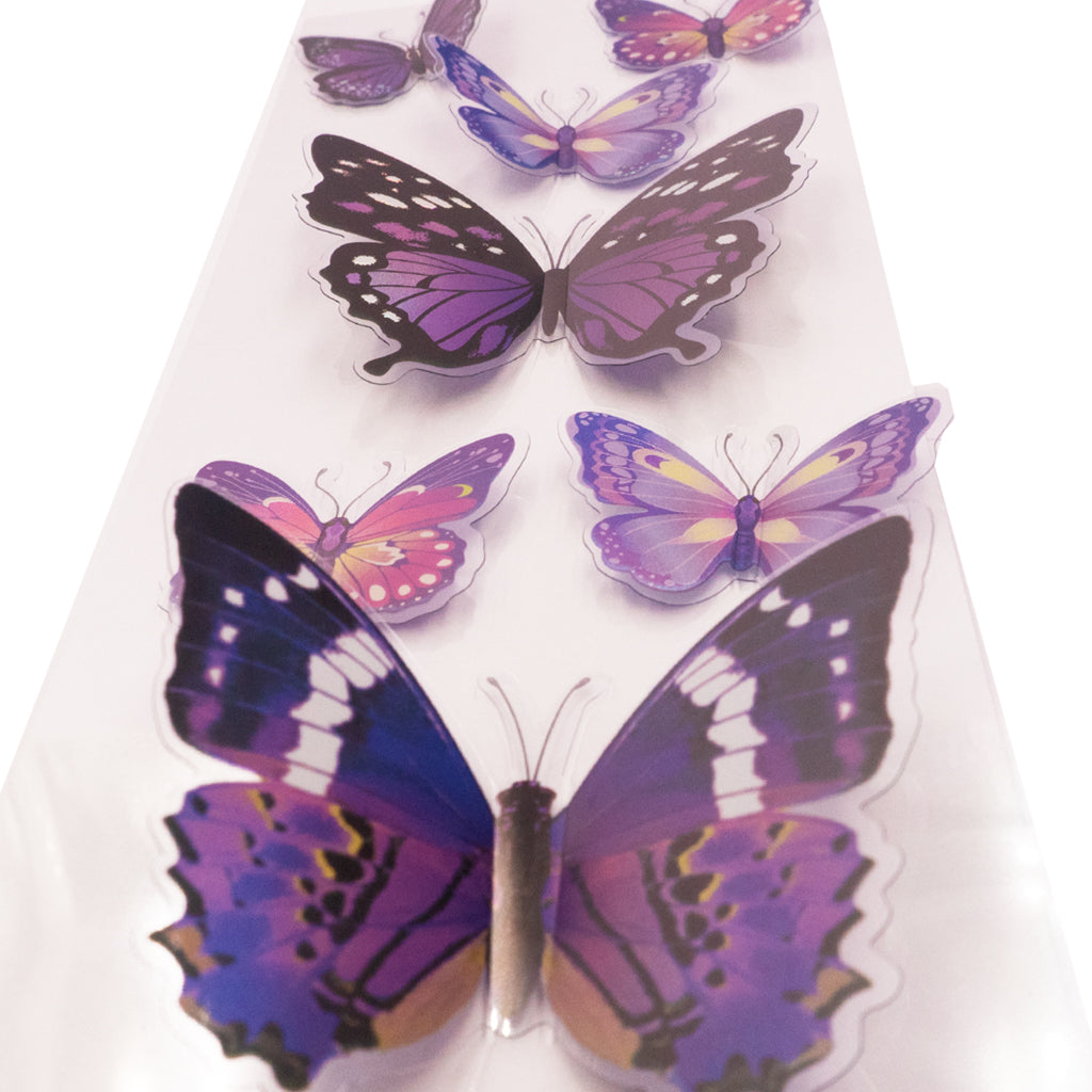 Angels Craft Pop Up Stickers: Butterflies, Purple (7 Stickers Total)