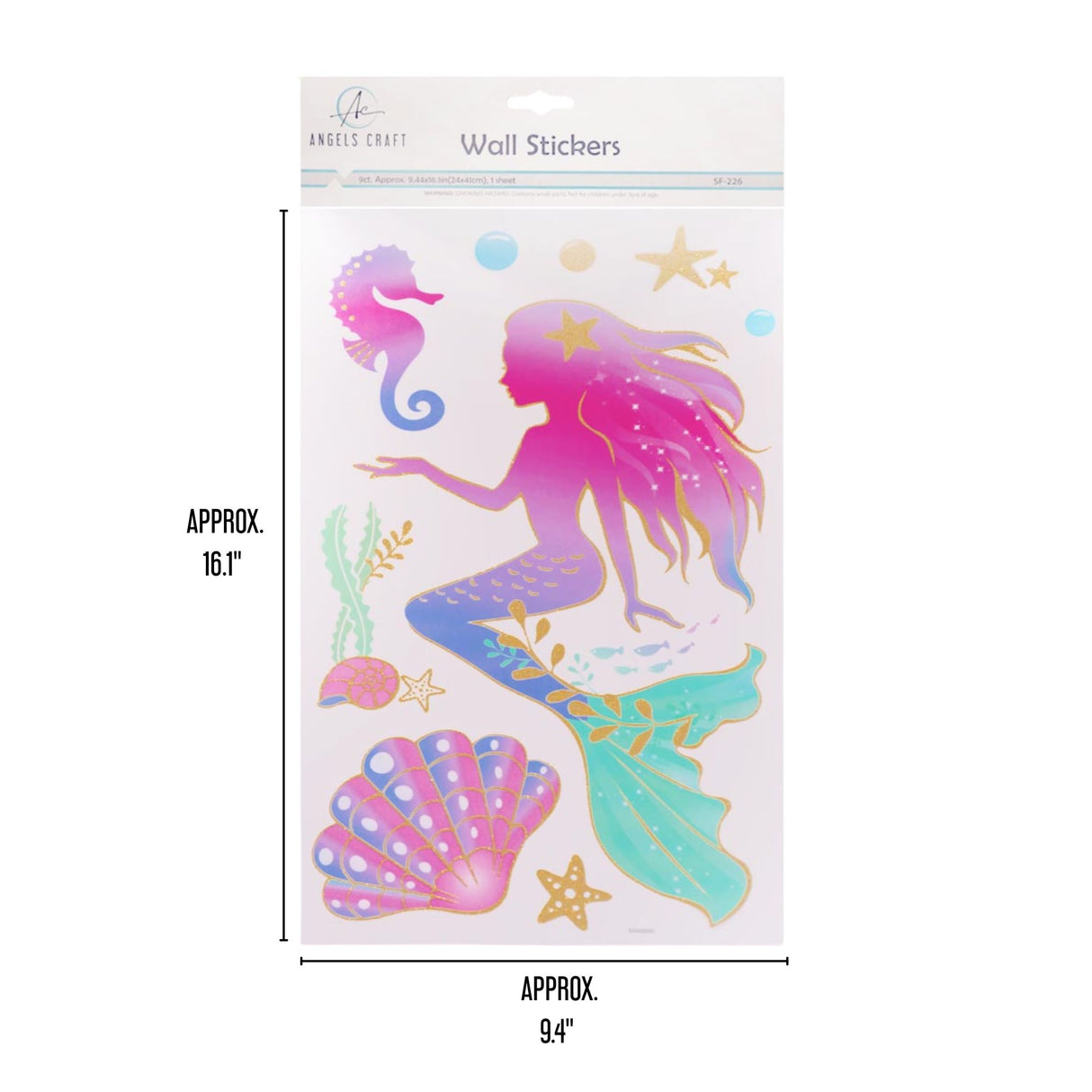 Angels Craft Wall Stickers: Mermaid