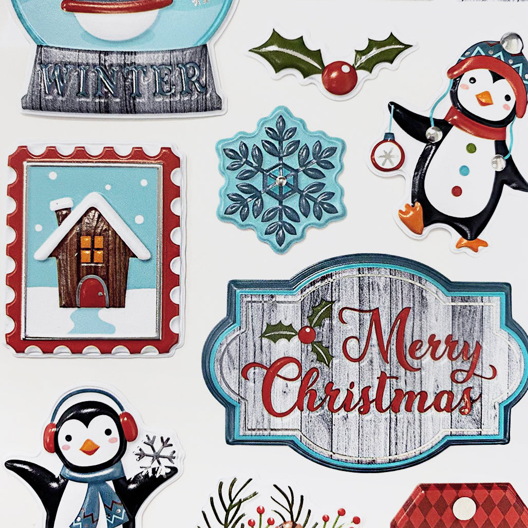 Angels Craft Stickers: Christmas North Pole Magic (19 Stickers Total)