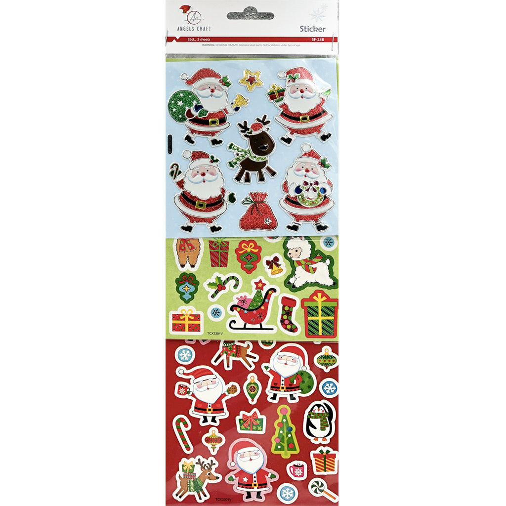 Angels Craft Stickers: Christmas Variety Pack (130 Stickers Total)
