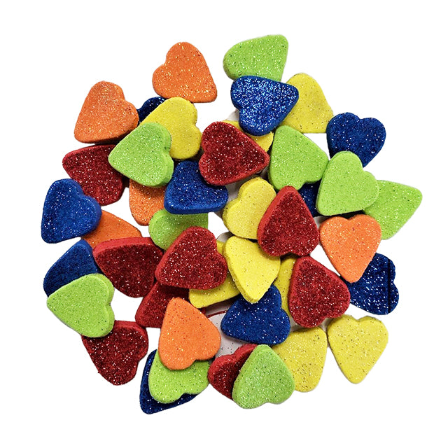 Glitter EVA Foam 3D Stickers – Self-Adhesive Craft Shapes