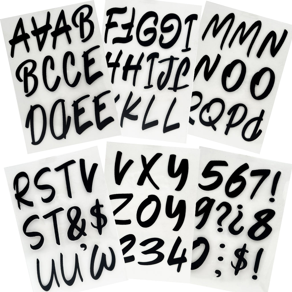 Angels Craft Letters & Numbers Stickers (72 Stickers Total)