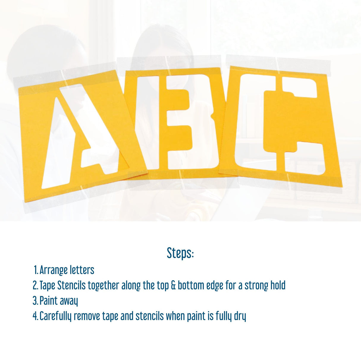 Angels Craft Paper Stencils: Alphabet Letters, Numbers & Common Symbols