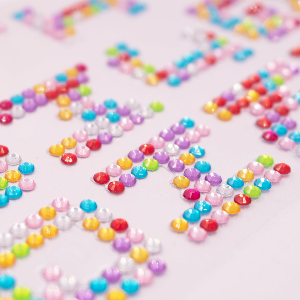 Angels Craft Stone Sticker Sheet Stickers: Alphabet 1" Letters