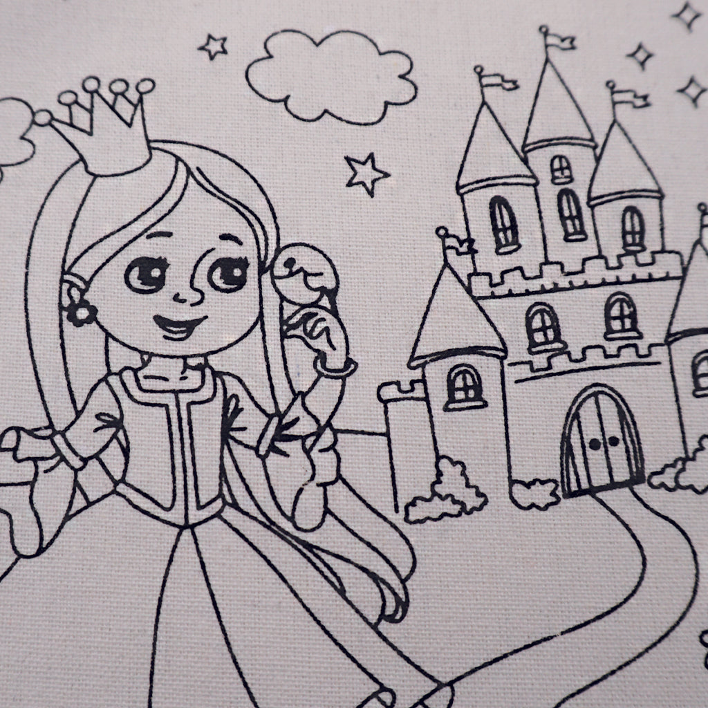 Angels Craft Coloring Tote Bag Kit | Princess