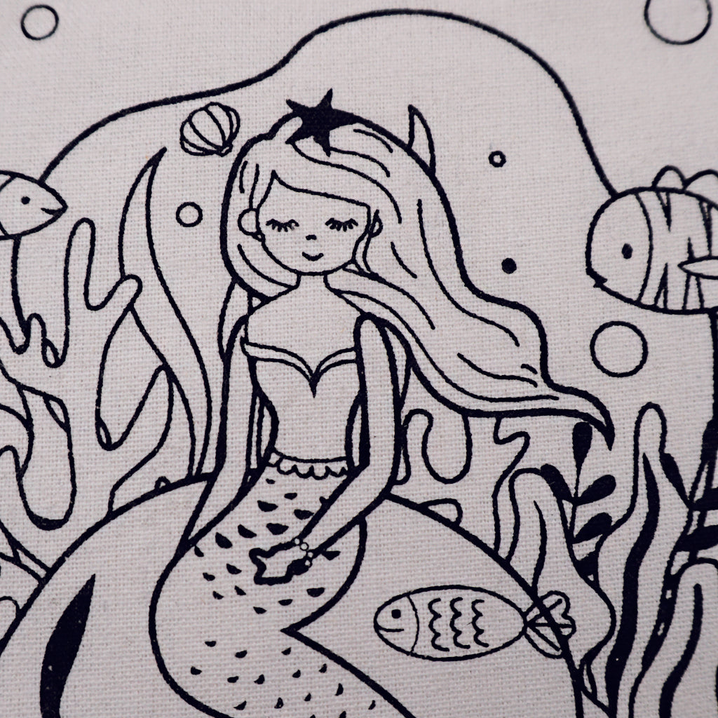 Angels Craft Coloring Tote Bag Kit | Mermaid