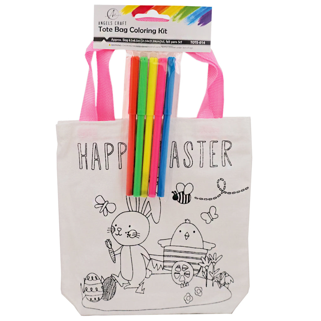 Angels Craft Coloring Tote Bag Kit | Easter