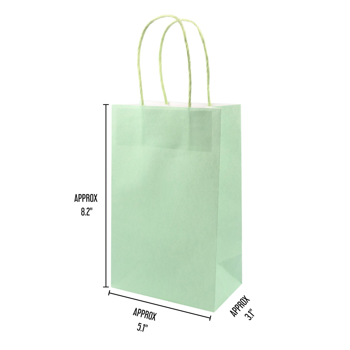 Angels Craft 12 Pcs Kraft Bag 8" x 5" - Pastel Color