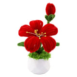 Hibiscus DIY Chenille Flower Craft Kit – Twist Art Florals