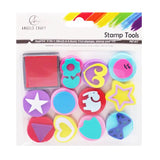 Foam Stamps in Assorted Shapes, 12-ct
