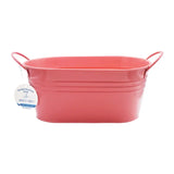 Bright & Versatile Metal Garden Oval Pot with Handles