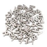 Silver Alphabet Beads for Jewelry Making, 35g (1.23 oz)