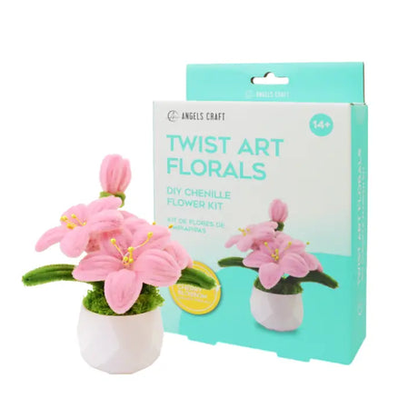 DIY Cherry Blossom Chenille Craft Kit – Potted Everlasting Floral Arrangement