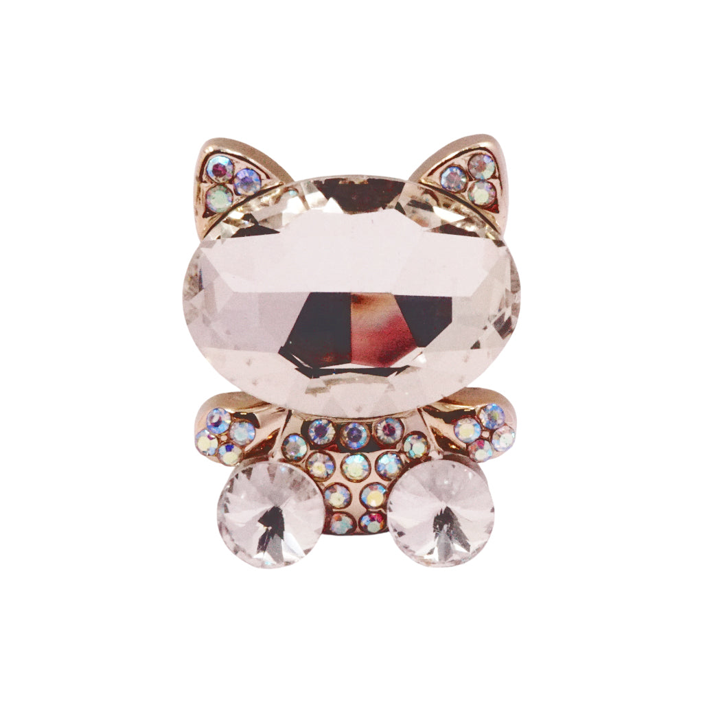 Rhinestone Cat & Star Flat Back Embellishments – 5ct