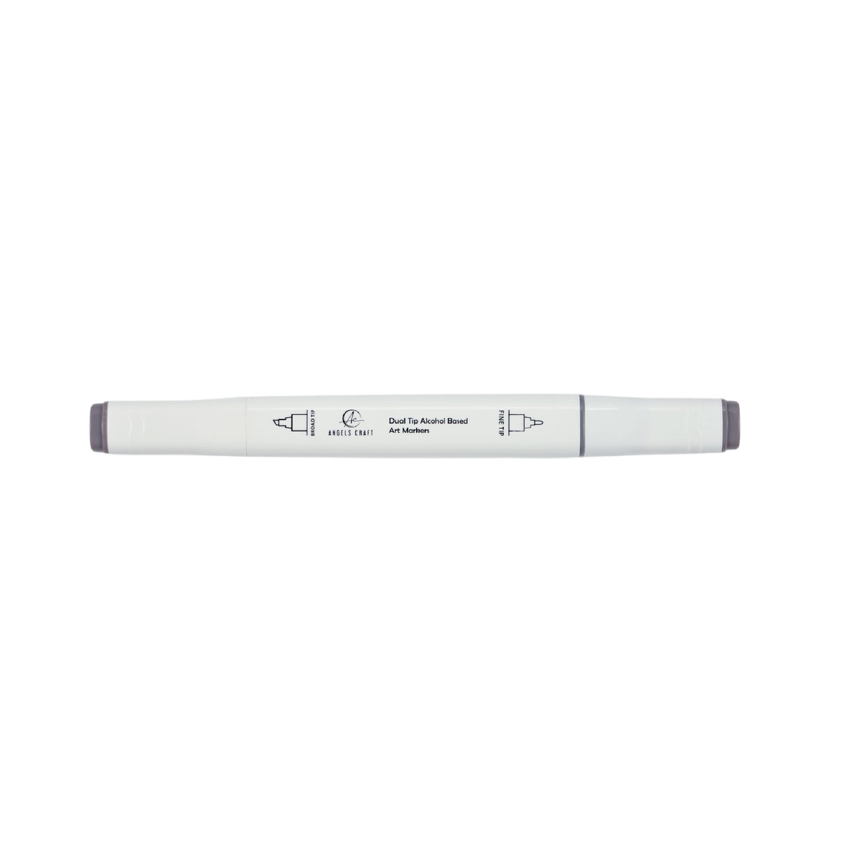 Angels Craft 12-Piece Set of Alcohol Dual Tip Markers in Neutral Colors