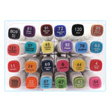 Bring Your Ideas to Life: 24-Piece Dual-Tip Alcohol Marker Set