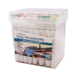 Bring Your Designs to Life: 48-Piece Dual-Tip Alcohol Marker Set