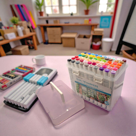Dual Tip Alcohol Markers • Fine & Broad Set • 60 Colors