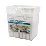 Bring Your Designs to Life: 48-Piece Dual-Tip Alcohol Marker Set