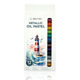 12-Piece Metallic Oil Pastel Set