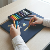 Angels Craft Metallic Oil Pastel Set – 12 Vivid Shimmering Colors