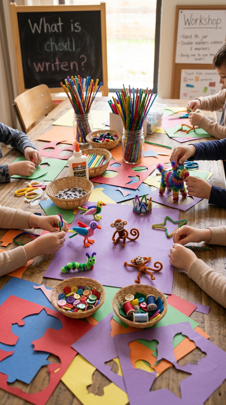 Assorted Glitter Chenille Stems / Pipe Cleaners for Craft