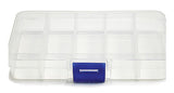 Tame the Clutter: Clear Plastic Multi-Compartment Organizer Box