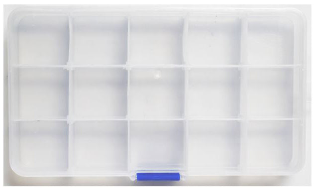 Tame the Clutter: Clear Plastic Multi-Compartment Organizer Box
