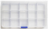 Tame the Clutter: Clear Plastic Multi-Compartment Organizer Box