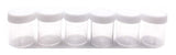 6-Piece Multi-Purpose Clear Storage Jars with Screw-Top Lids