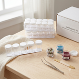 6-Piece Multi-Purpose Clear Storage Jars with Screw-Top Lids