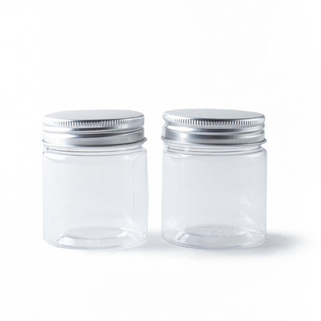 Master the Mess: Clear Plastic Craft Storage Jars (2-Pack)