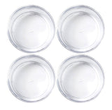 4-Piece Medium Clear Plastic Craft Storage Pots