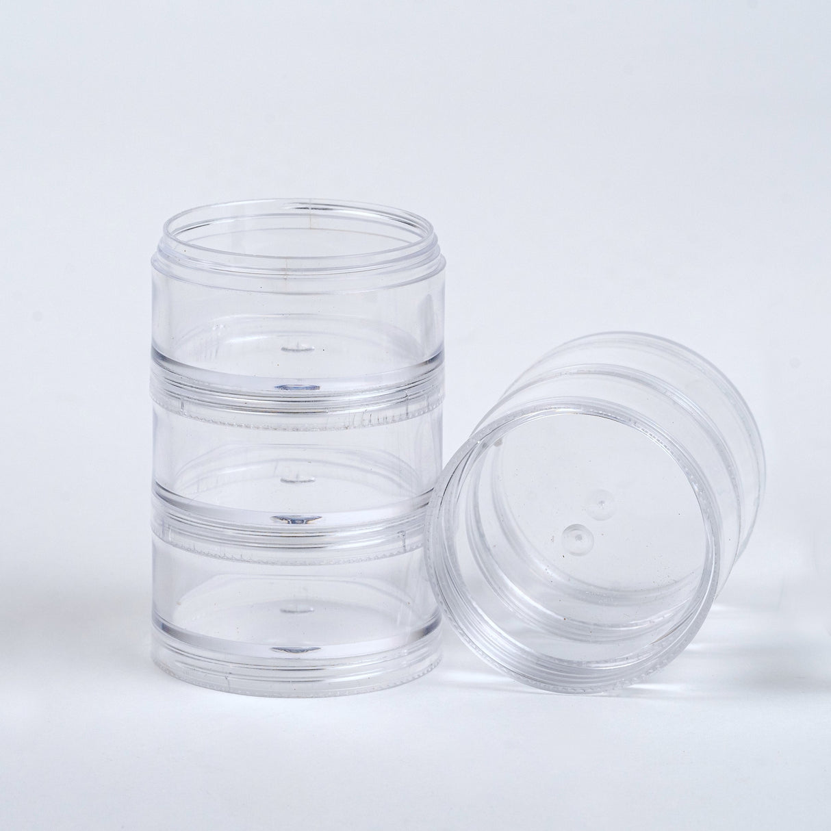 5-Piece Clear Plastic Stackable Organizer