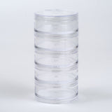 5-Piece Clear Plastic Stackable Organizer