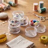 5-Piece Clear Plastic Stackable Organizer