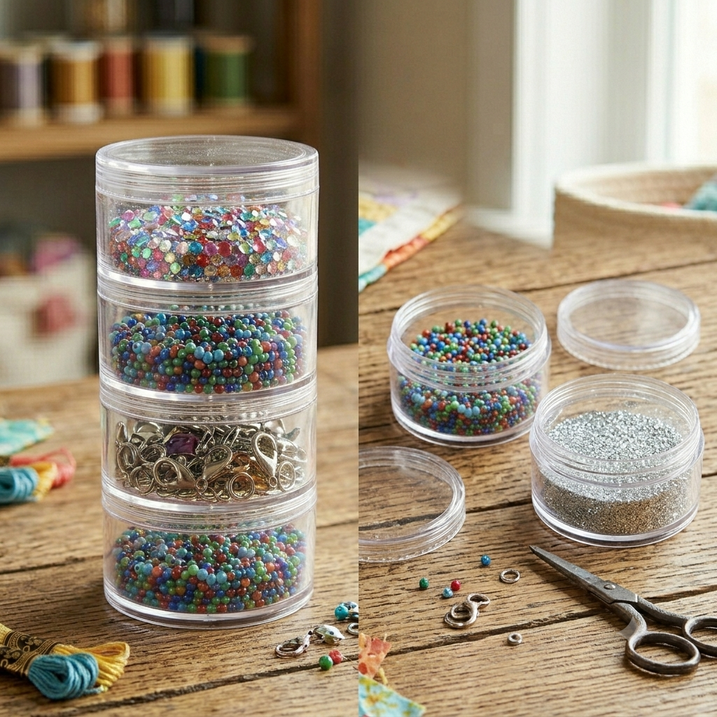 Customizable Stackable Clear Organizer Towers (Standard & Large Sizes)