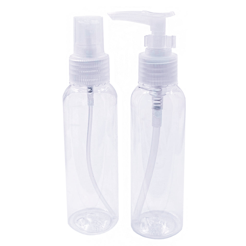 2-Piece Clear Travel & Organization Bottle Set (3oz / 100ml)