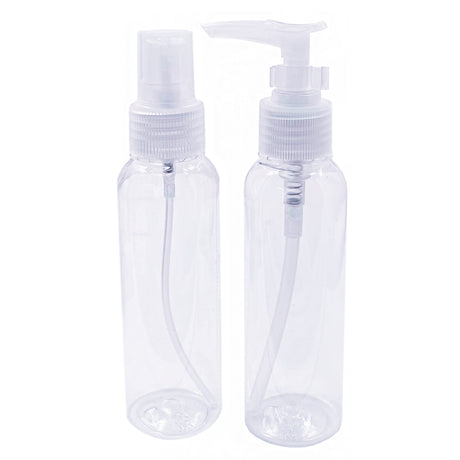 2-Piece Clear Travel & Organization Bottle Set (3oz / 100ml)