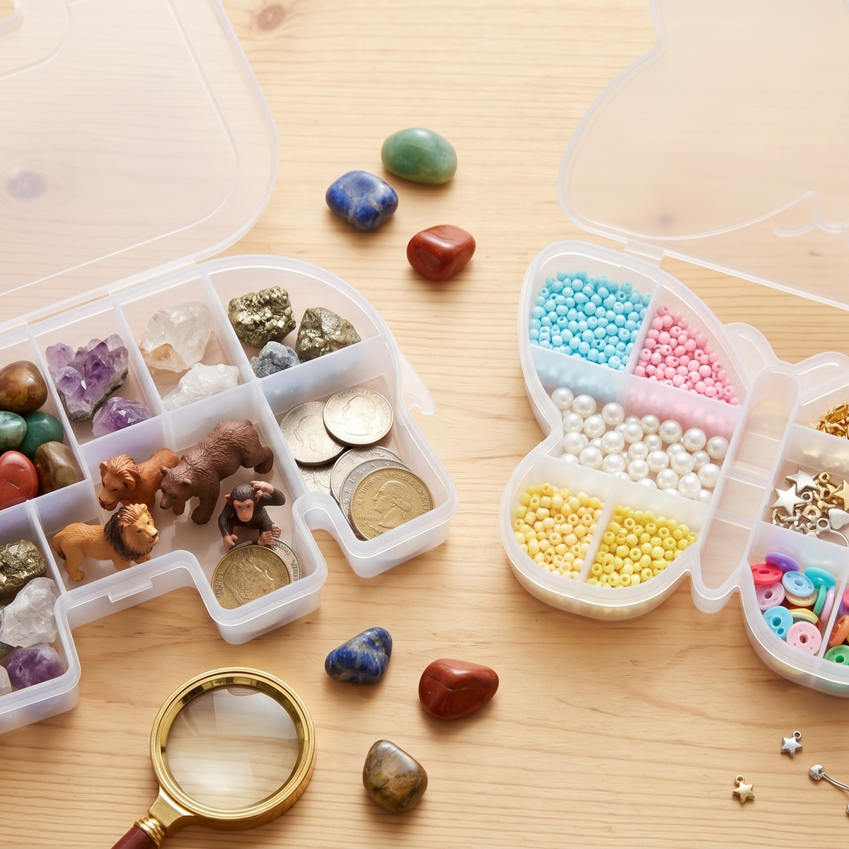 Translucent Shaped Organizer Boxes - 2 options available – Angels Craft