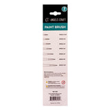 Angels Craft 7-Piece Paint Brush Set, Round Pointed Tip
