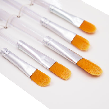 Angels Craft 5-Piece Paint Brush Set, Filbert Tip