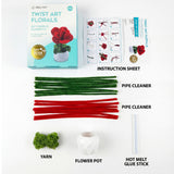 Angels Craft Twist Art Floral - DIY Chenille Rose Kit