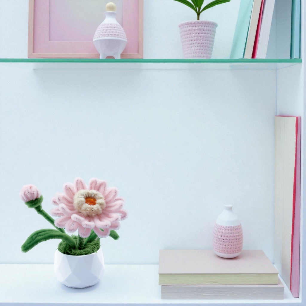 Angels Craft Twist Art Florals - DIY Chenille Gerbera Daisy Flower Kit