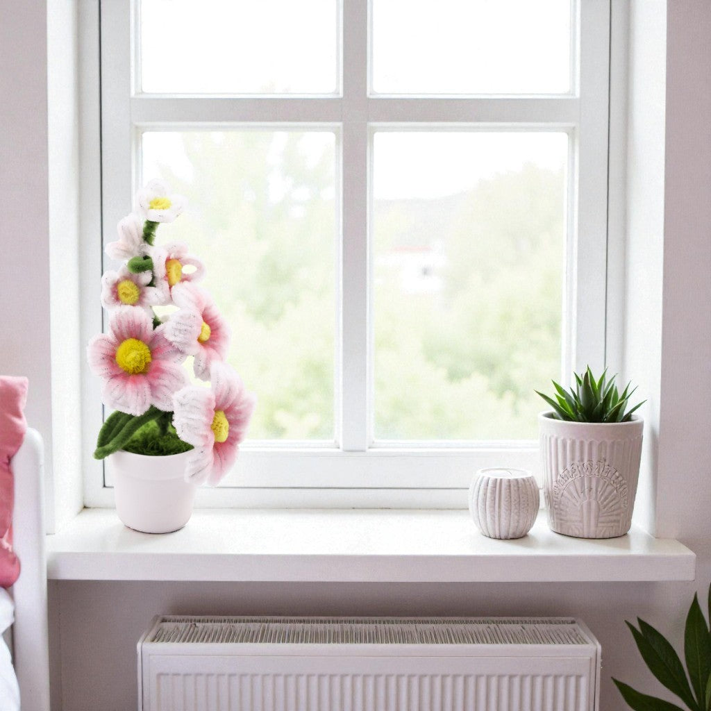 Angels Craft Twist Art Florals - DIY Chenille Hibiscus Orchid Kit